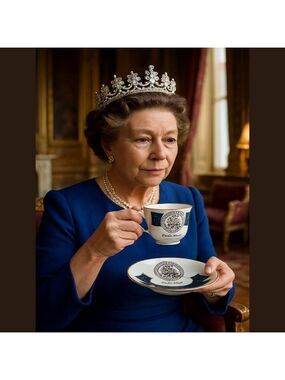 MACKENZIE Teacup and Saucer, Elizabethan Teacup, Scottish Teacups
